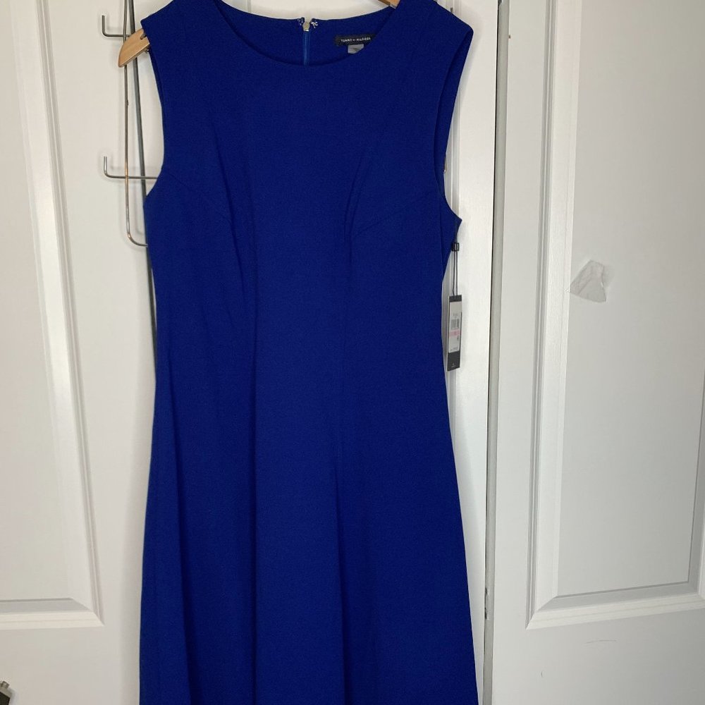 Tommy Hilfiger Sleeveless Scuba Fit & Flare Dress NWT
